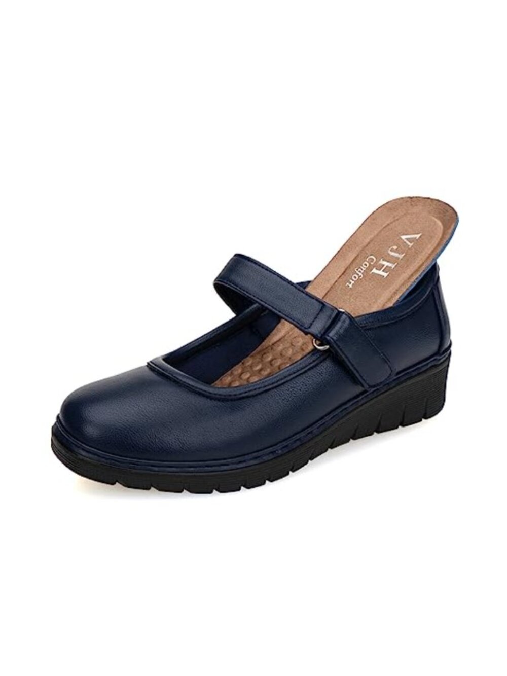 Women's Mary Jane Flats Round Toe Lightweight Comfort Walking Shoes